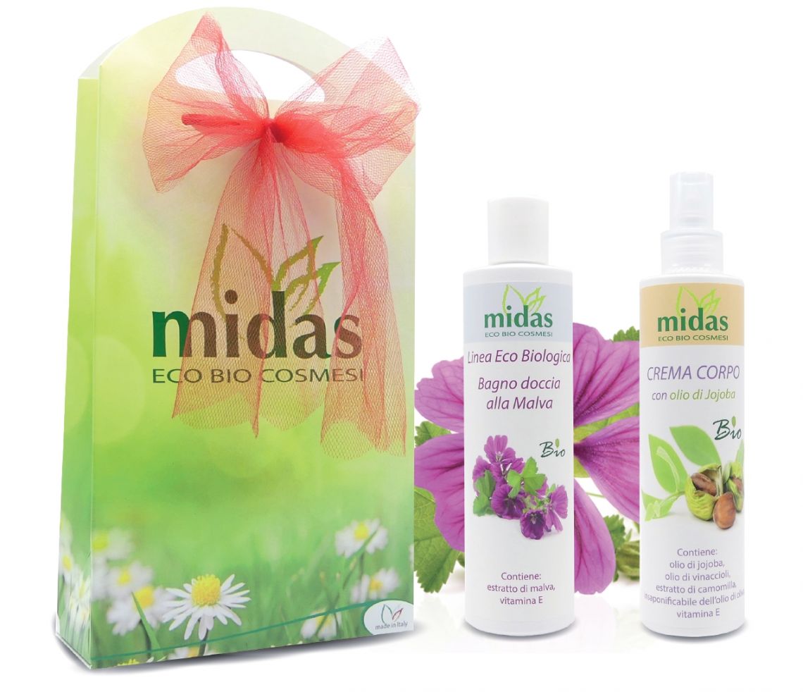 CREMA CORPO SPRAY BIO E BAGNO DOCCIA ALLA MALVA BIO + SCATOLA REGALO